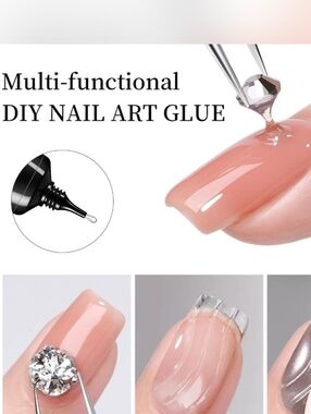 3 New Makartt Nail Art Glue Rhinestone Glue Gel Nail Artiste Collection